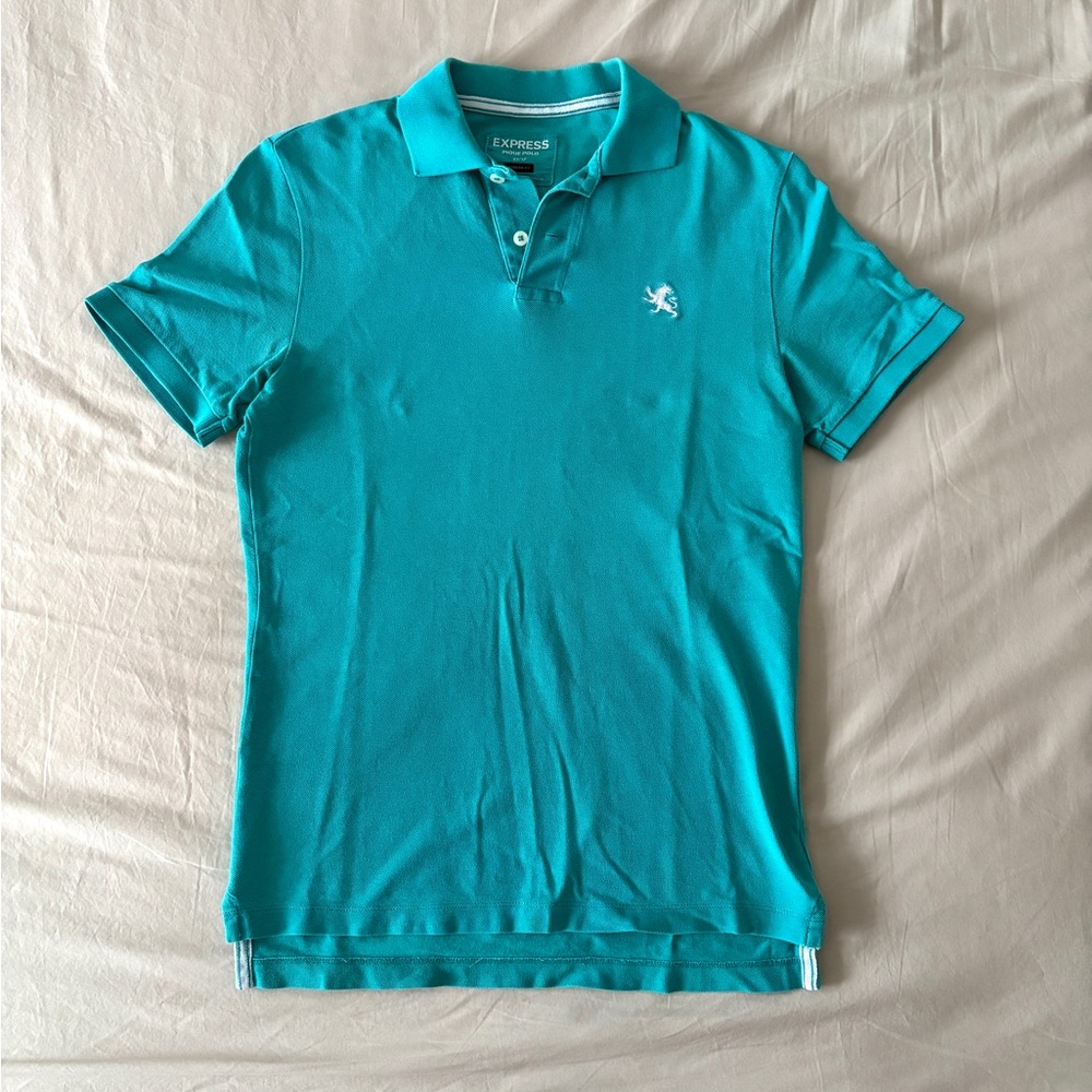 Express Pique Polo in Turqoise / Teal